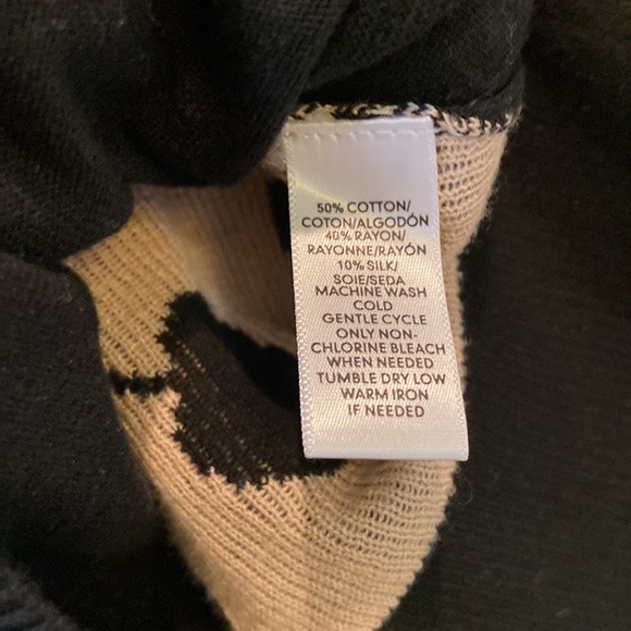 Loft Cherry Print Sweater with buttons down back - Picture 7 of 7